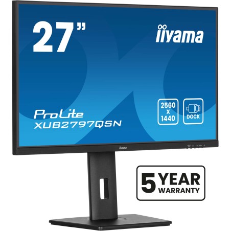 iiyama 27" QHD Business IPS USB-C Monitor - Enhance Productivity with Stunning Clarity (XUB2797QSN-B2)
